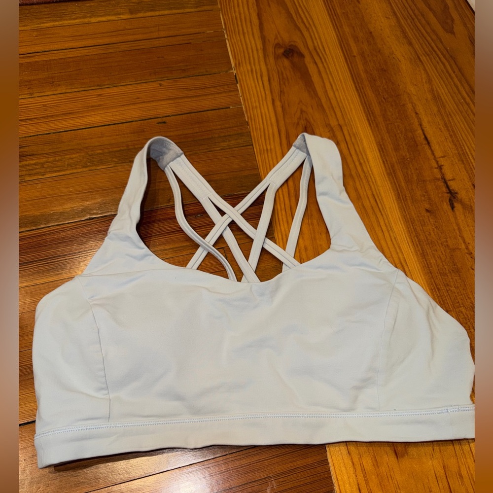 Lululemon Free to Be Serene Sports Bra Size 10 Blue